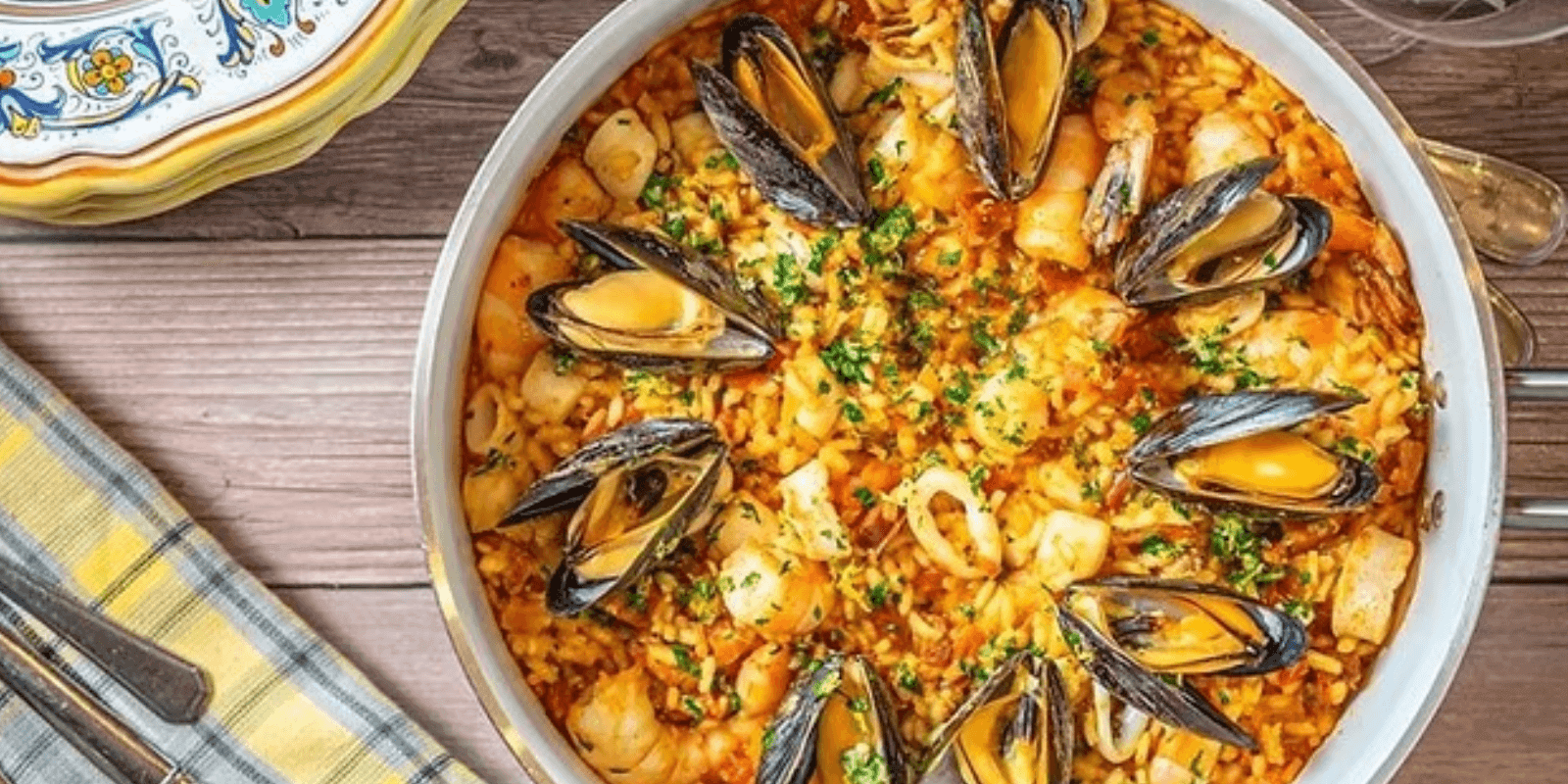plate of paella